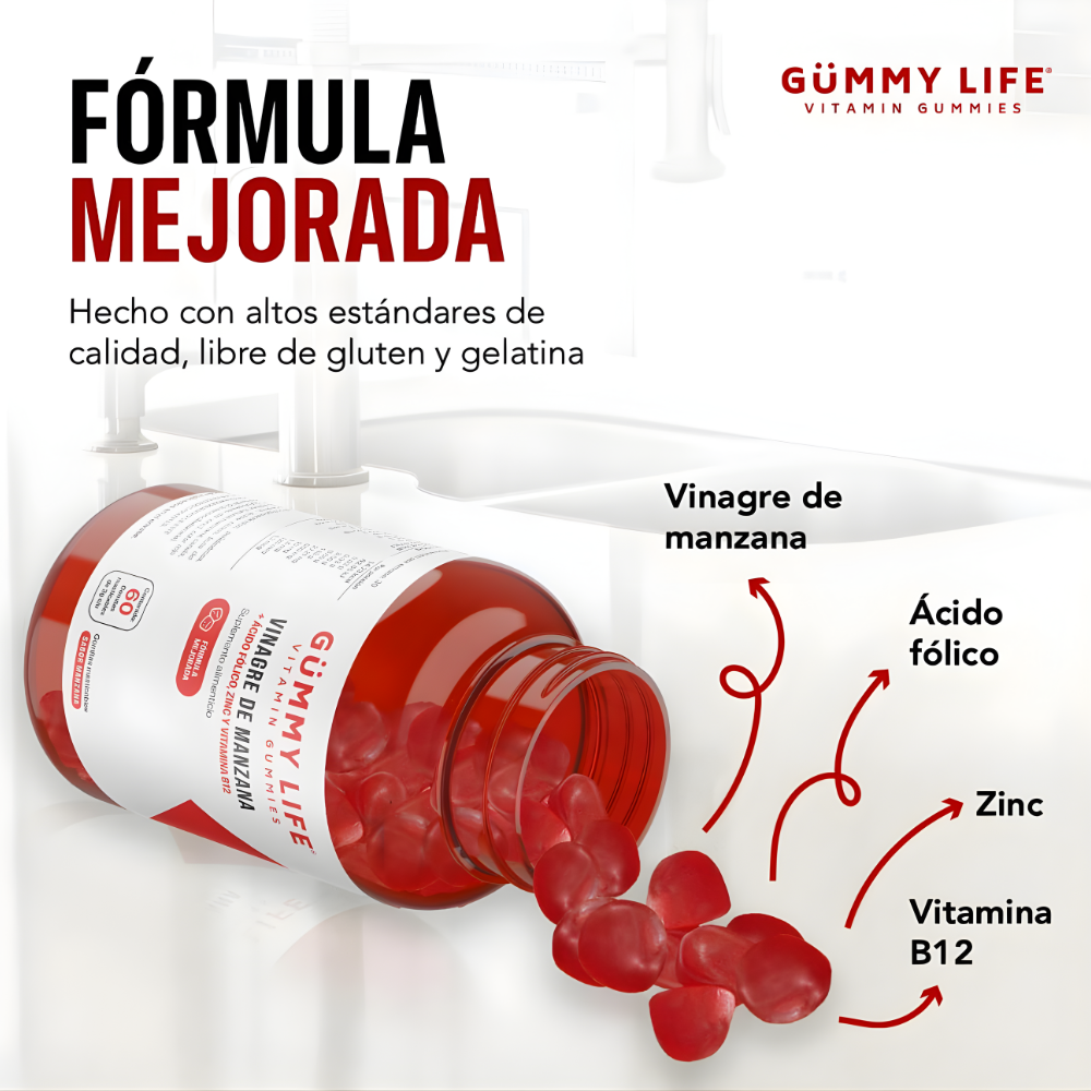 Gomitas de Vinagre de Manzana Gummy Life