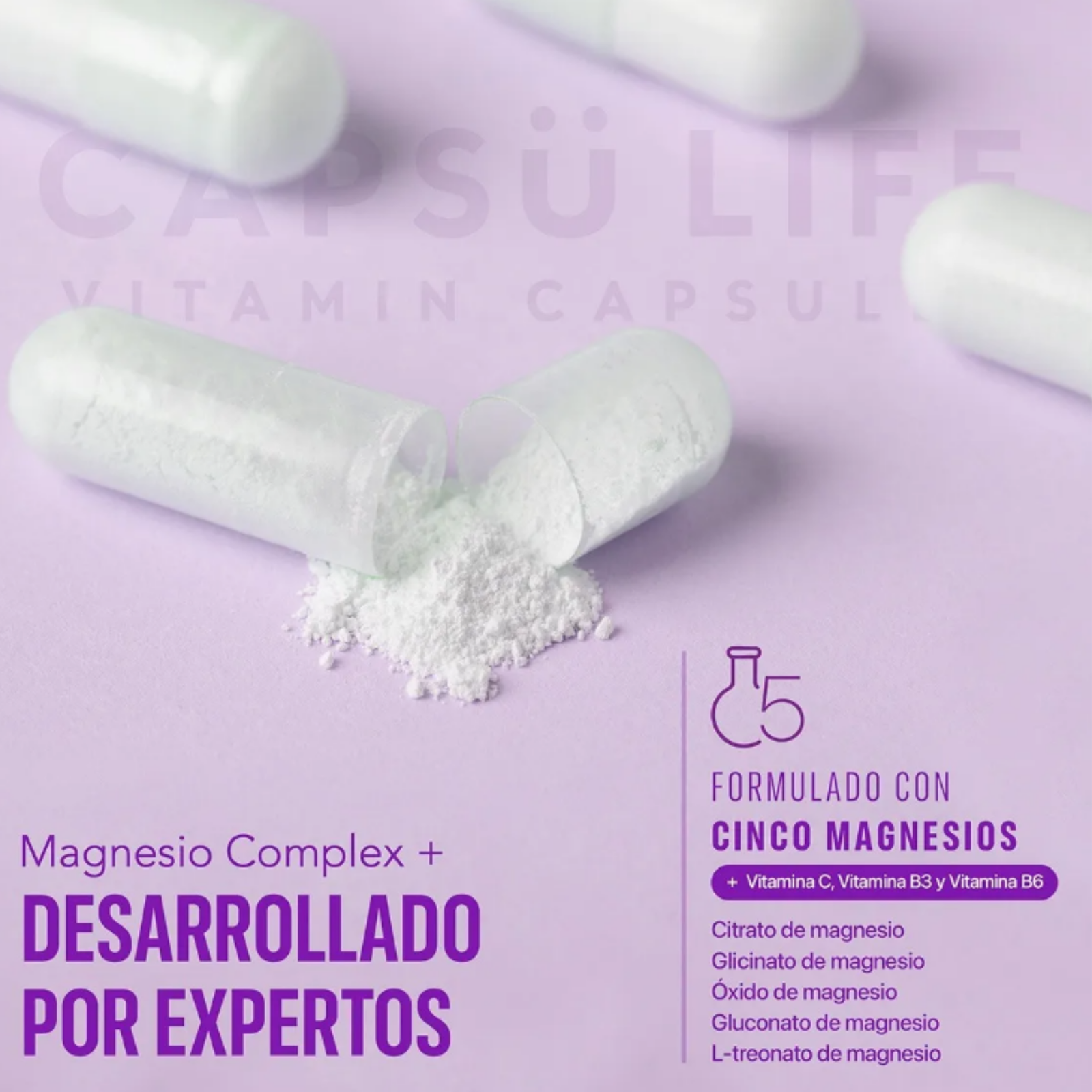 Magnesio 5X: Descanso Profundo